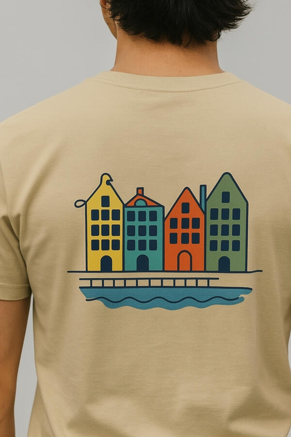 Nomadro limited edition travel T-shirt – minimalist design Copenhagen – only 10 made